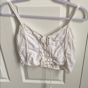 Hollister Lace Up Crop Top